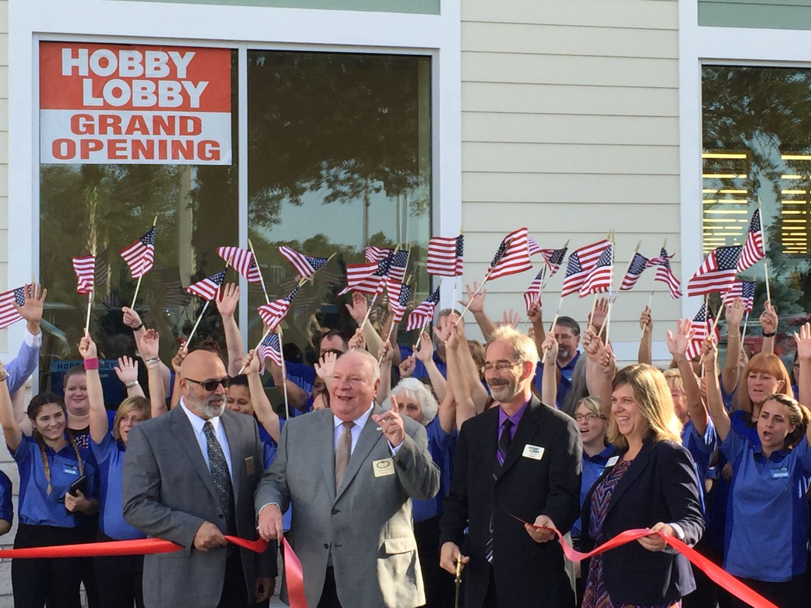 Hobby Lobby ribbon cutting - Palm Coast